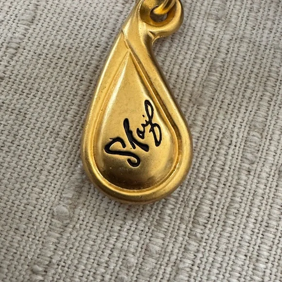 Sharif Black Crossbody Bag with Fruit Motif - Picture 4 of 4